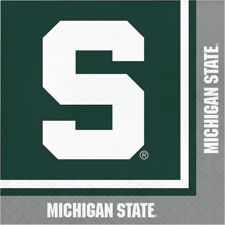 Ncaa 6.5" Michigan State University Napkins PK240, 240PK 664716